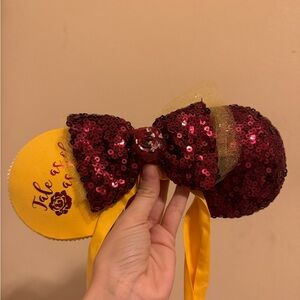 Disney Beauty and the Beast ears tie Headband